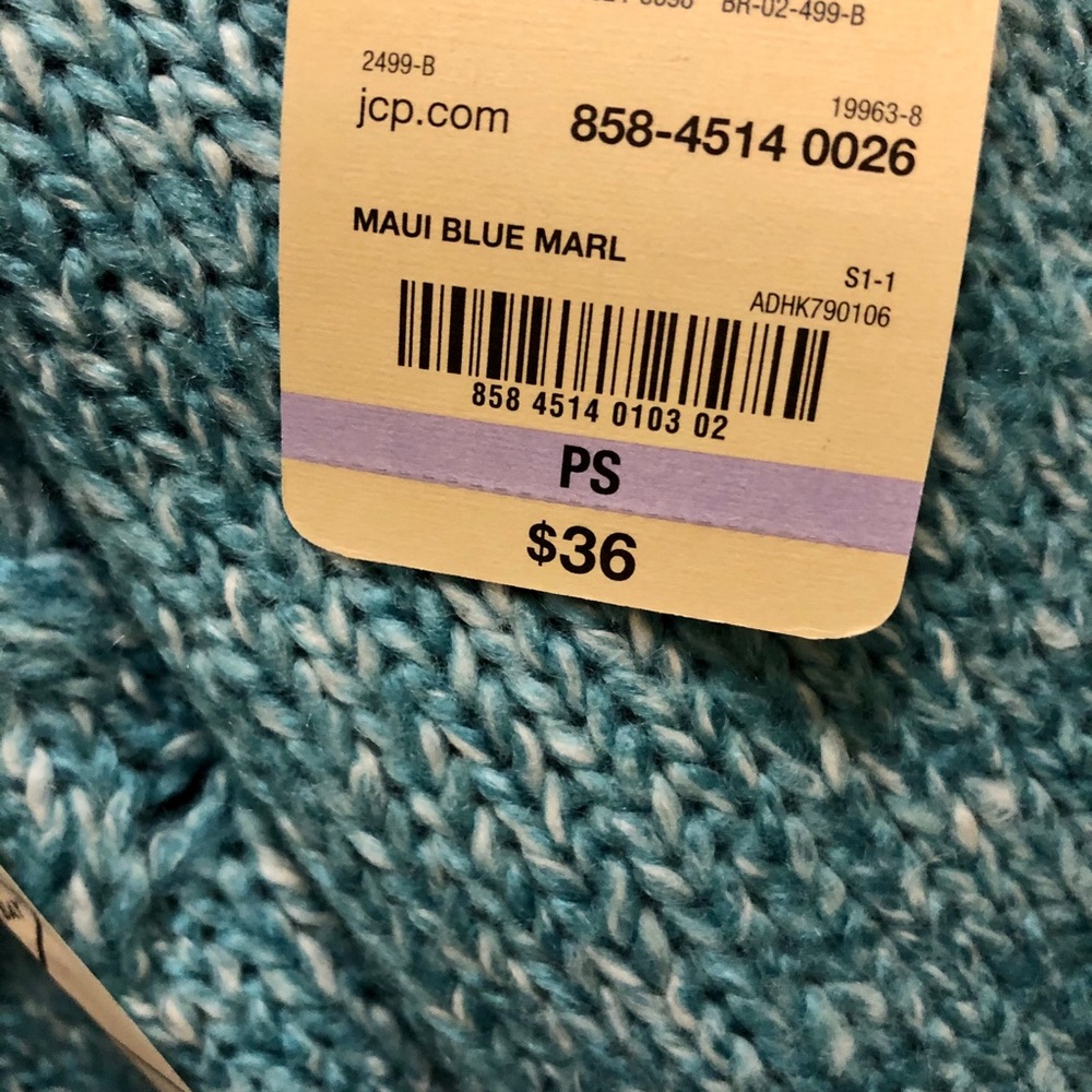 Teal sweater